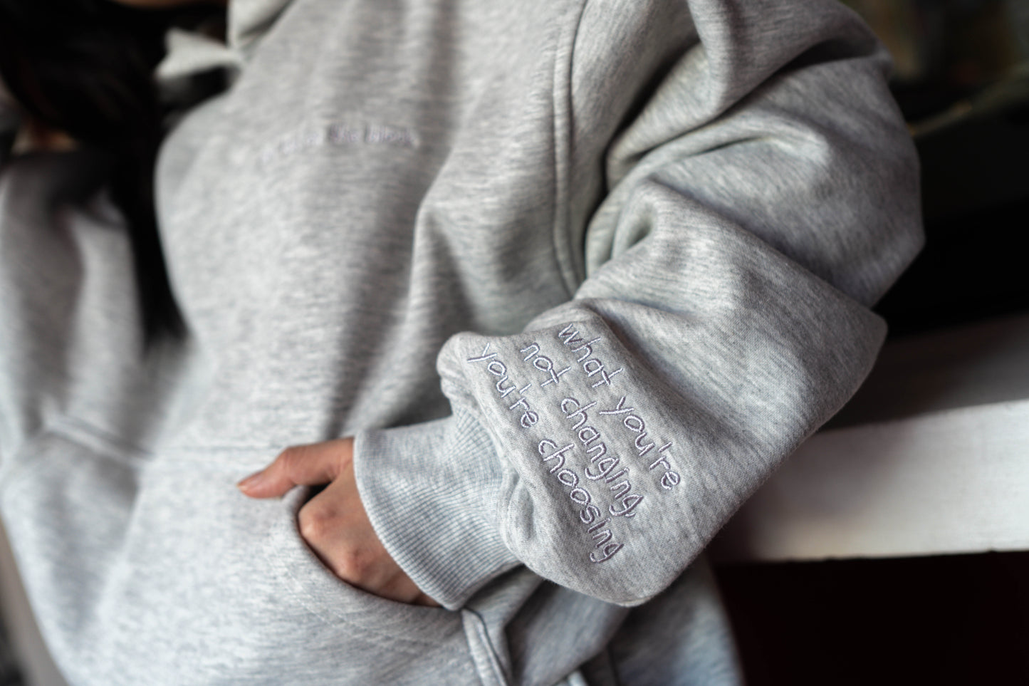 HOODIE + SWEATPANTS SET - What you're not changing you're choosing